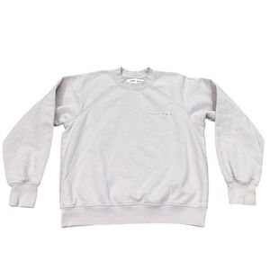 Samsoe Samsoe Gitta Crewneck Sweatshirt Orchid Peel Embroidered Logo Size Small